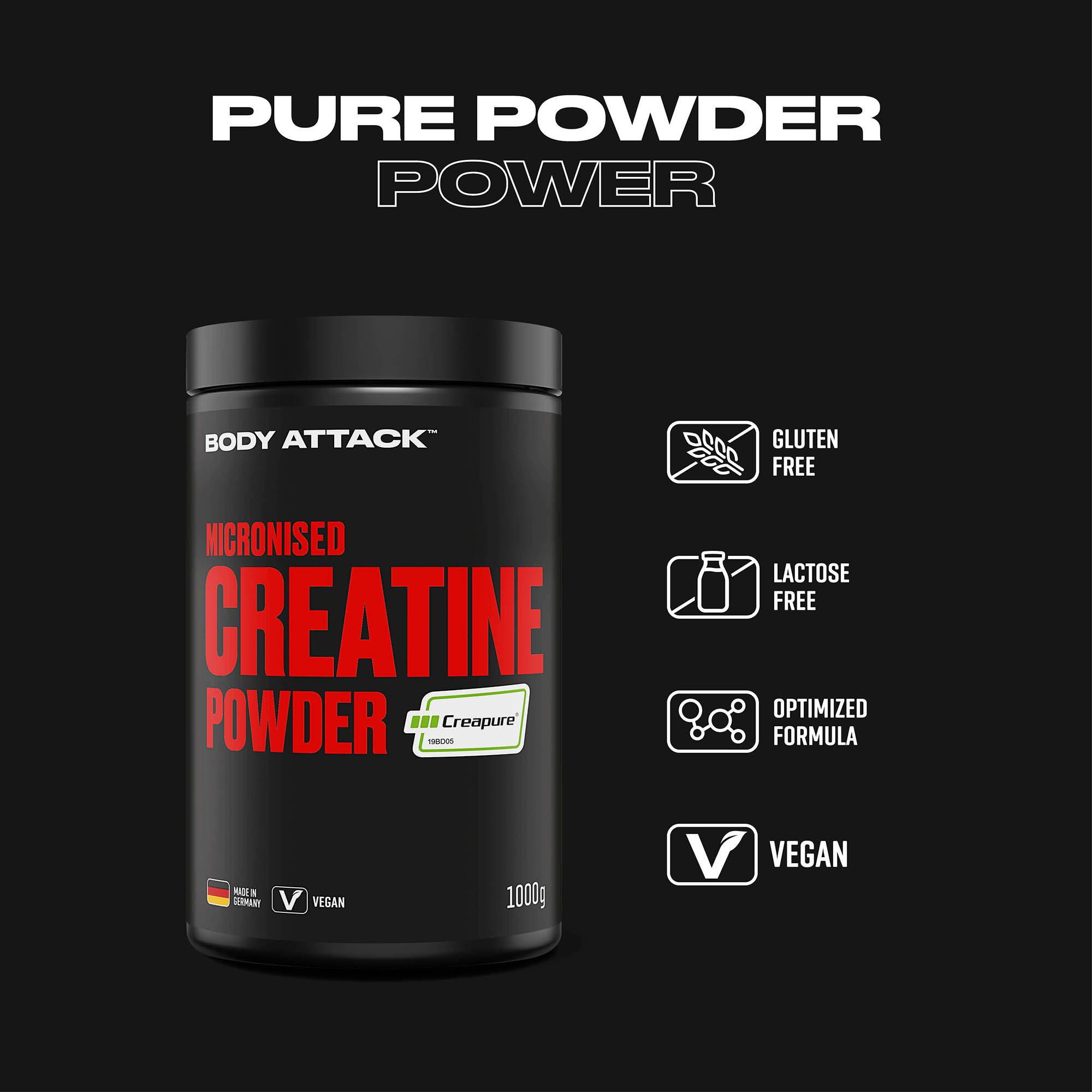 Micronised Creatine Powder (Creapure)