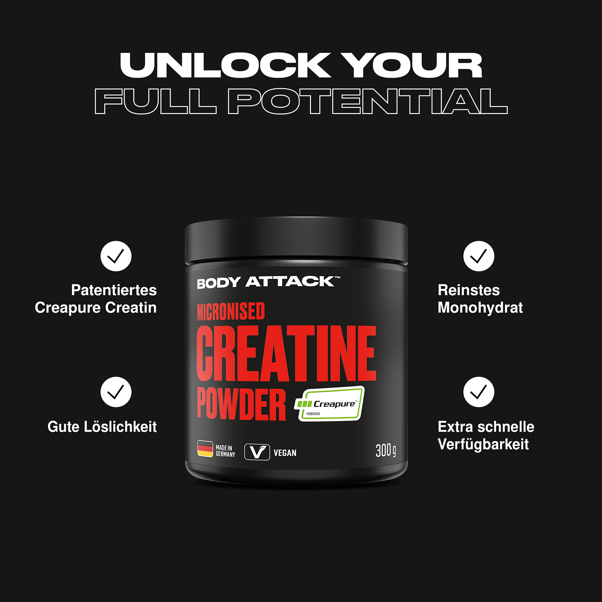 Micronised Creatine Powder (Creapure®)